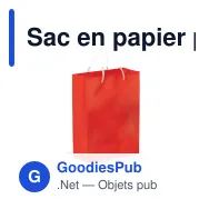Sac en papier personnalisable grand format 30 x 40 cm avec logo - Grand - Miniature 5