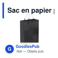 Sac en papier personnalisable grand format 30 x 40 cm avec logo - Grand - Miniature 6