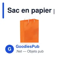Sac en papier personnalisable grand format 30 x 40 cm avec logo - Grand - Miniature 7