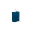 Variante Bleu foncé - Sac en papier personnalisable grand format 30 x 40 cm avec logo - Grand