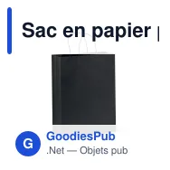 Sac en papier personnalisable 120 g/m² avec logo - Look Eco grand format - Miniature 8