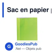 Sac en papier personnalisable 120 g/m² avec logo - Look Eco grand format - Miniature 9