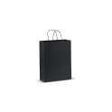 Variante Noir - Sac en papier personnalisable 120 g/m² avec logo - Look Eco grand format