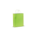 Variante Vert clair - Sac en papier personnalisable 120 g/m² avec logo - Look Eco grand format