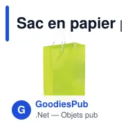 Sac en papier personnalisable petit format 18 x 24 cm avec logo - Petit - Miniature 2