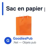 Sac en papier personnalisable petit format 18 x 24 cm avec logo - Petit - Miniature 4