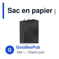 Sac en papier personnalisable petit format 18 x 24 cm avec logo - Petit - Miniature 7