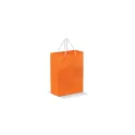 Variante Orange - Sac en papier personnalisable petit format 18 x 24 cm avec logo - Petit