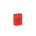 Variante Rouge - Sac en papier personnalisable petit format 18 x 24 cm avec logo - Petit