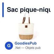 Sac pique-nique personnalisable Laudan avec logo - Miniature 2