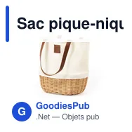 Sac pique-nique personnalisable Laudan avec logo - Miniature 4