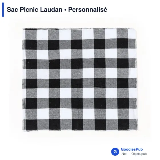 Sac pique-nique personnalisable Laudan avec logo - Image 5