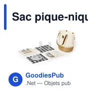 Sac pique-nique personnalisable Laudan avec logo - Miniature 7