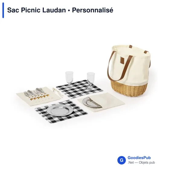 Sac pique-nique personnalisable Laudan avec logo - Image 7