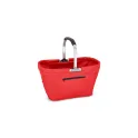 Variante Rouge - Sac pique-nique personnalisable pliable en polyester avec logo - Pique-nique