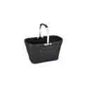 Variante Noir - Sac pique-nique personnalisable pliable en polyester avec logo - Pique-nique