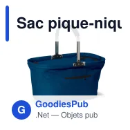 Sac pique-nique isotherme personnalisable pliable avec logo - Polyester - Miniature 5