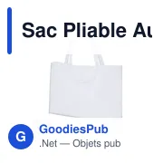Sac pliable personnalisé Austen avec logo pour entreprises - Miniature 2