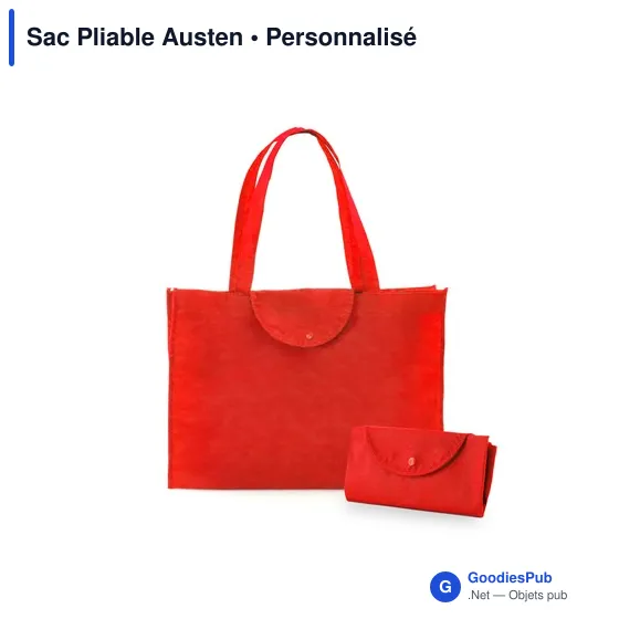 Sac pliable personnalisé Austen avec logo pour entreprises - Image 11
