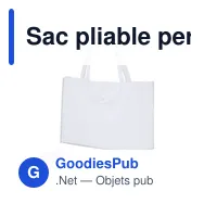 Sac pliable personnalisé Austen avec logo pour entreprises - Miniature 12