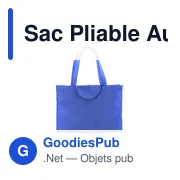 Sac pliable personnalisé Austen avec logo pour entreprises - Miniature 3
