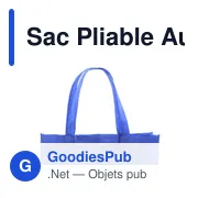 Sac pliable personnalisé Austen avec logo pour entreprises - Miniature 4