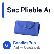 Sac pliable personnalisé Austen avec logo pour entreprises - Miniature 5