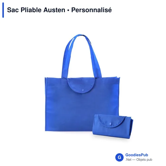 Sac pliable personnalisé Austen avec logo pour entreprises - Image 6