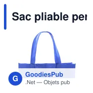 Sac pliable personnalisé Austen avec logo pour entreprises - Miniature 9