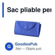 Sac pliable personnalisé Austen avec logo pour entreprises - Miniature 10