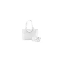 Variante blanc - Sac pliable personnalisé Austen avec logo pour entreprises