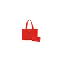Variante rouge - Sac pliable personnalisé Austen avec logo pour entreprises