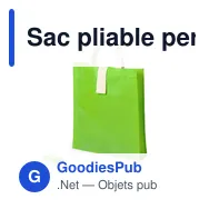 Sac pliable personnalisable Blastar avec logo - Idéal pour vos événements - Miniature 11