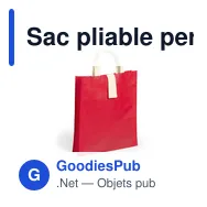 Sac pliable personnalisable Blastar avec logo - Idéal pour vos événements - Miniature 10
