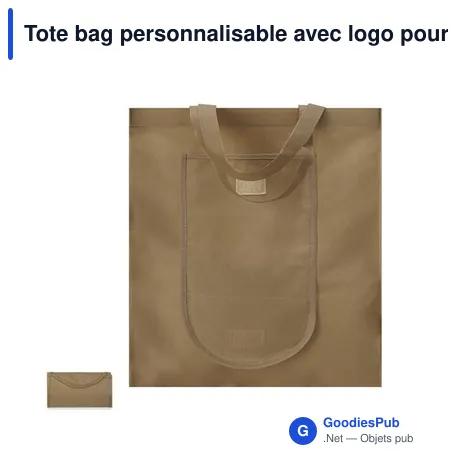 Tote bag personnalisable avec logo pour entreprises et événements