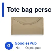 Tote bag personnalisable avec logo pour entreprises et événements - Miniature 3