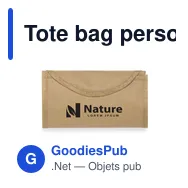 Tote bag personnalisable avec logo pour entreprises et événements - Miniature 4