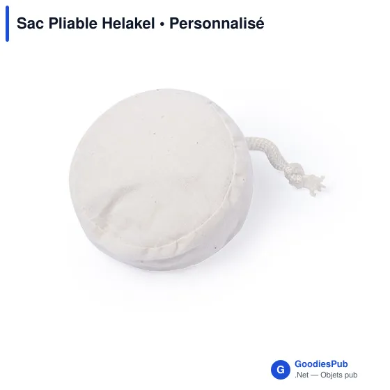 Sac pliable en coton personnalisable avec logo - Helakel - Image 2