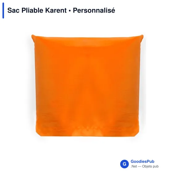 Sac pliable personnalisable Karent avec logo - Fuchsia - Image 11