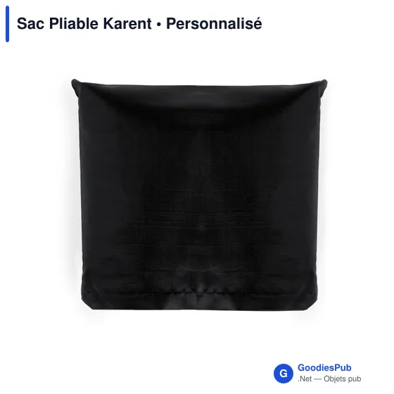 Sac pliable personnalisable Karent avec logo - Fuchsia - Image 6