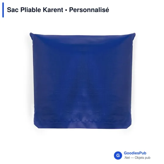 Sac pliable personnalisable Karent avec logo - Fuchsia - Image 8