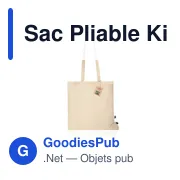 Sac pliable personnalisé en coton Kieran avec logo - Fairtrade - Miniature 2