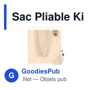 Sac pliable personnalisé en coton Kieran avec logo - Fairtrade - Miniature 4