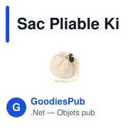 Sac pliable personnalisé en coton Kieran avec logo - Fairtrade - Miniature 5