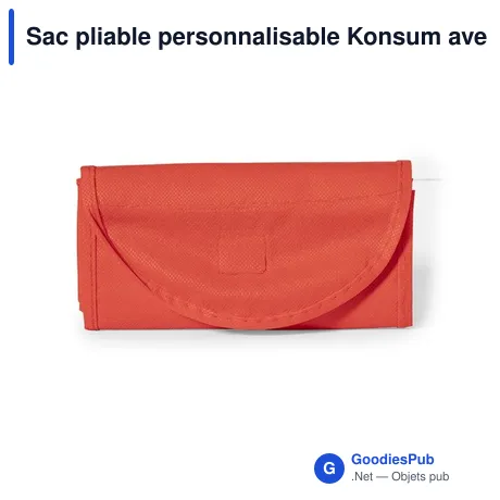 Sac pliable personnalisable Konsum avec logo - Idéal pour vos événements