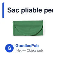 Sac pliable personnalisable Konsum avec logo - Idéal pour vos événements - Miniature 5