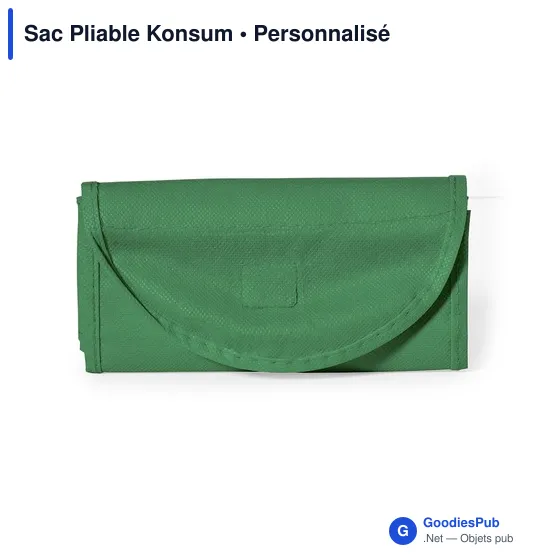 Sac pliable personnalisable Konsum avec logo - Idéal pour vos événements - Image 5