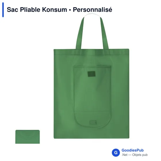 Sac pliable personnalisable Konsum avec logo - Idéal pour vos événements - Image 10