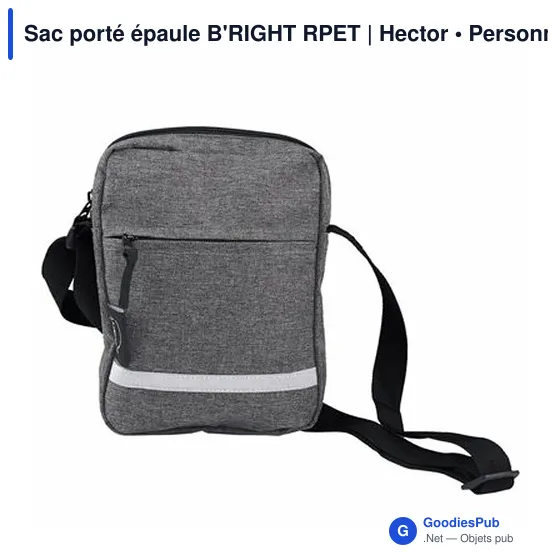 Sac bandoulière personnalisable B'RIGHT RPET avec logo - Image 5