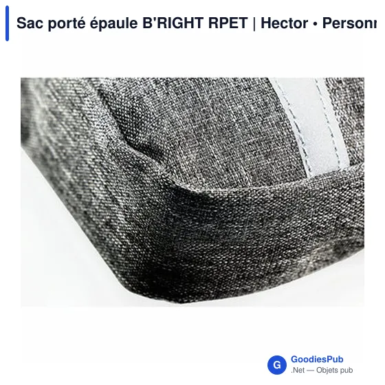 Sac bandoulière personnalisable B'RIGHT RPET avec logo - Image 8